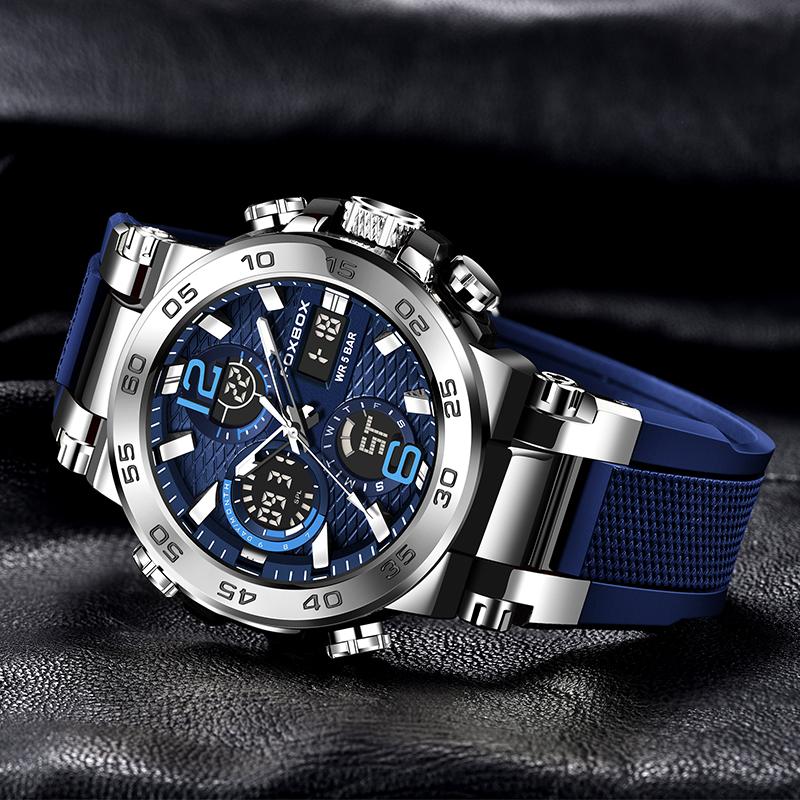 LIGE новые модные мужские часы 50 м водонепроницаемые светящиеся спортивные кварцевые часы автоматические наручные часы с датой и временем