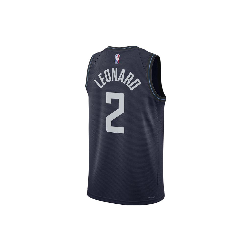 Nike Мужские баскетбольные майки Kawhi Leonard LA Clippers City Edition с цифровым принтом, темно-синие DX8505-420