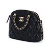 Chanel 24b Золотой Металлический Логотип Кожаная Цепочка Алмазный Узор Материал из Овчины С Золотой Пряжкой Ракушка Сумка Сумка на Плечо Женская Черный