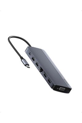 Anker Hub Triple HDMI 1080p VGA 100 Вт USB PD совместимый 5 Гбит/с высокоскоростная передача данных MacBook USB-C (14-в-1, Дисплей) 4K(60Гц) USB-C USB-A Pro/Air