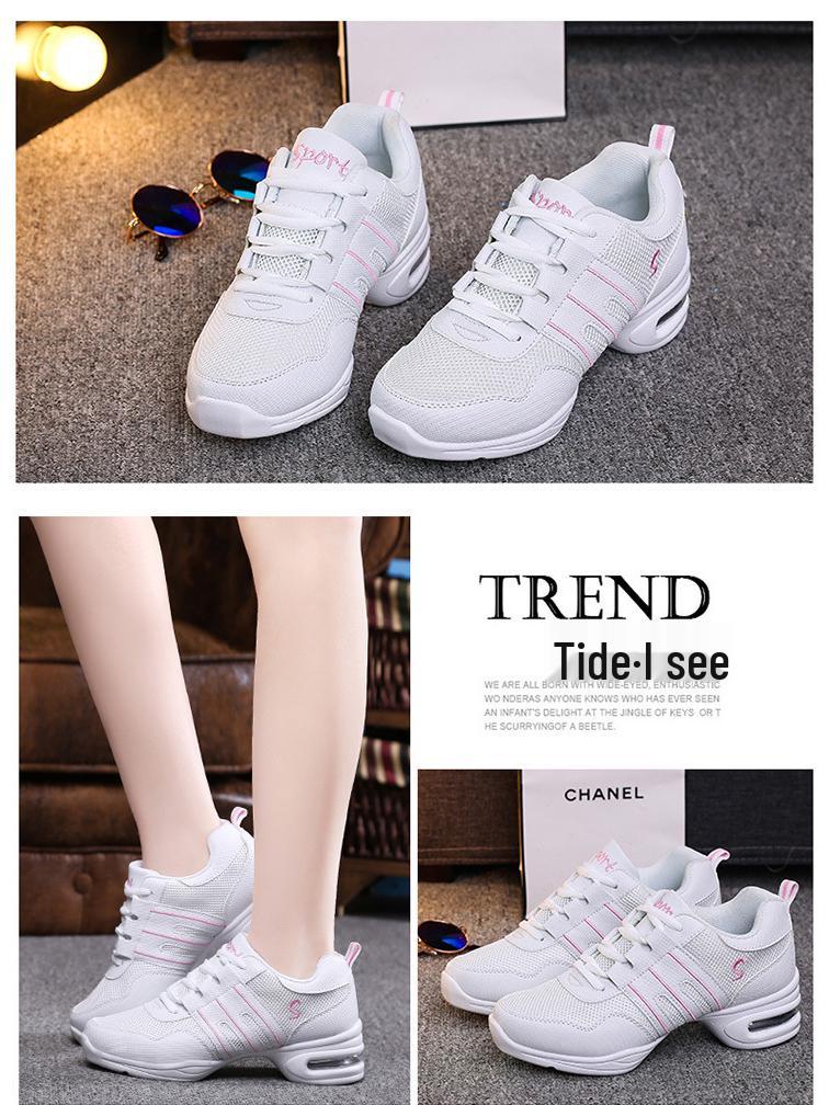 Женские сетчатые джазовые туфли с мягкой подошвой и увеличением высоты - Универсальные для всех сезонов