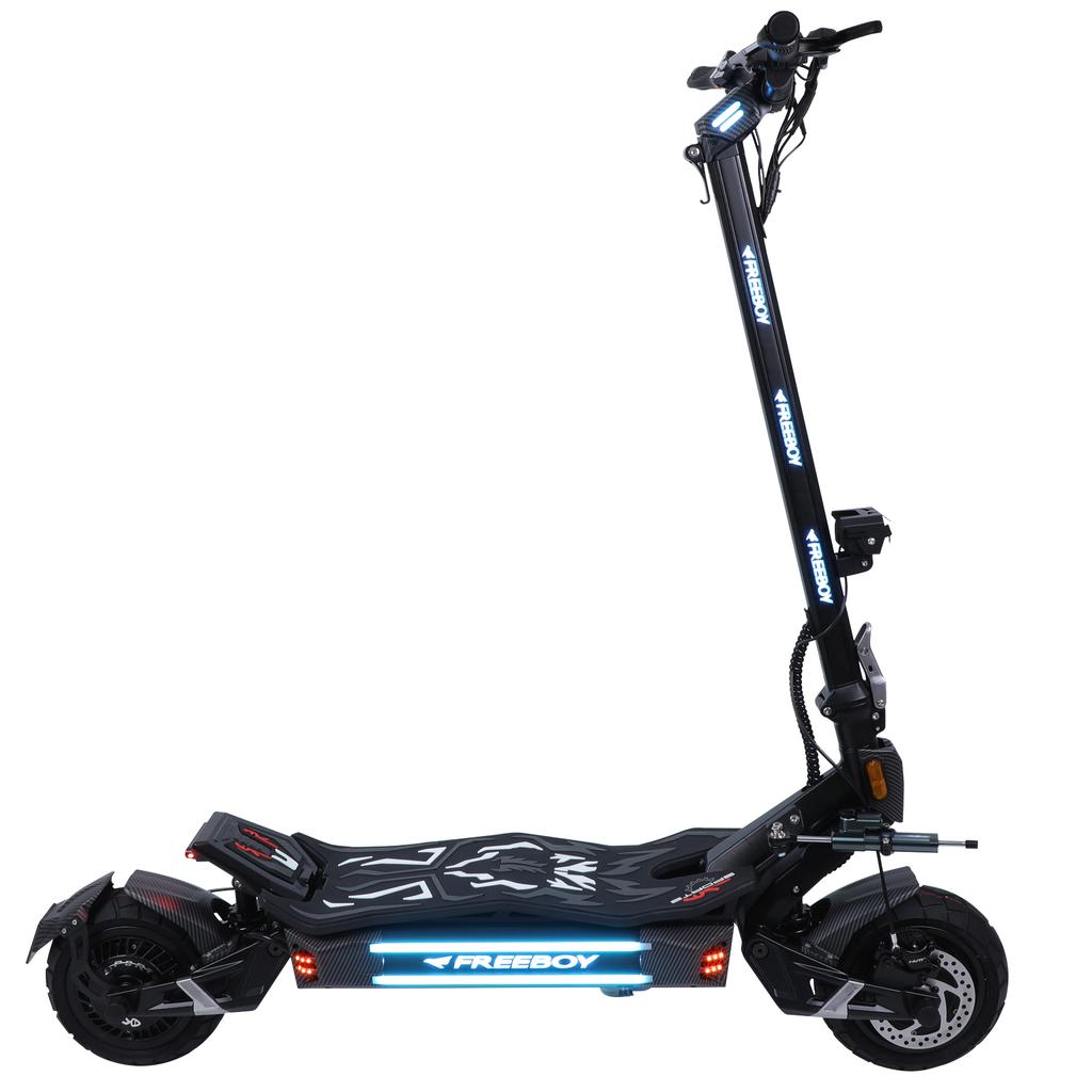 FREEBOY H16 11" Электросамокат Мощный Мотор 3000 Вт*2 Аккумулятор 60 В 30 Ач Гидравлические Тормоза Высокопроизводительный Электросамокат
