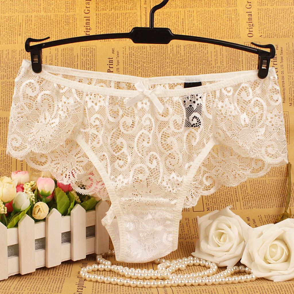 Sexy Women's Lace Panties Underwear Seamless Transparent Thongs Low Waist G-string Comfort Lady Lingerie Brazilian Female 2022