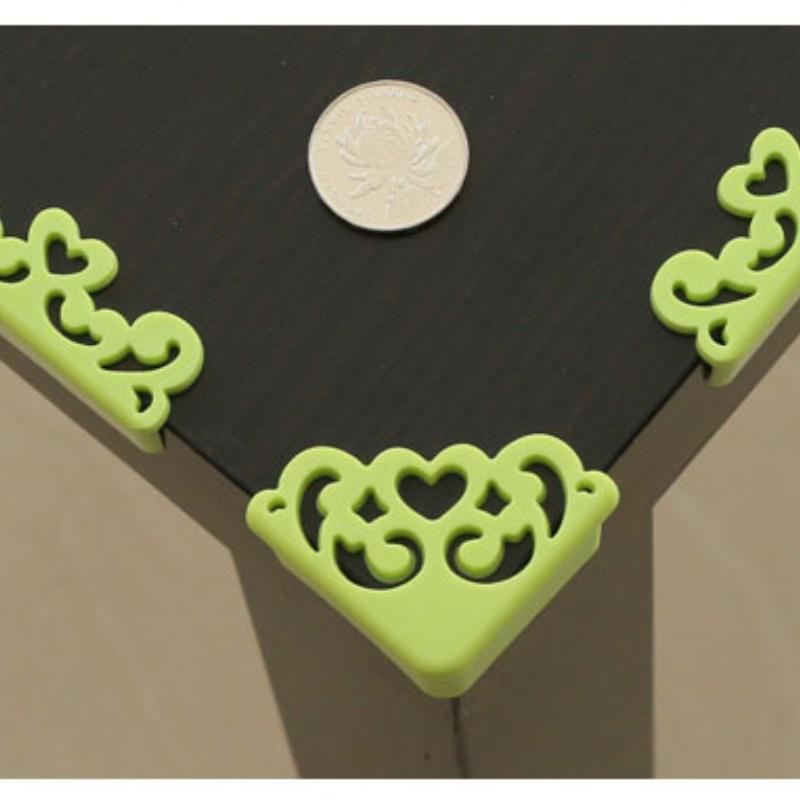 4Pcs/lot Hollow Out Flower Pattern Soft Safe Corner Protector Table Desk Corner Guard Safety Edge Guards