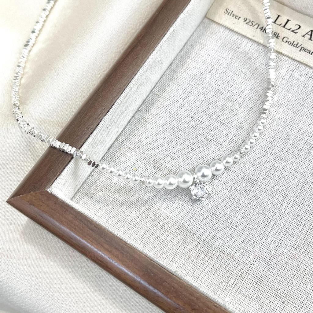 Модное жемчужное ожерелье с цирконом для женщин: Элегантный, Высококлассный и Универсальный Дизайн