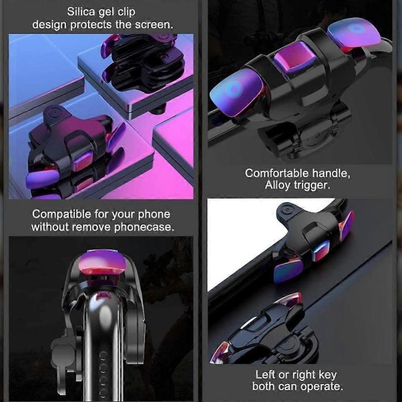 W3J 1 пара триггеров для мобильного игрового контроллера, джойстик для игр на сотовом телефоне s5b, триггер для управления четырьмя пальцами