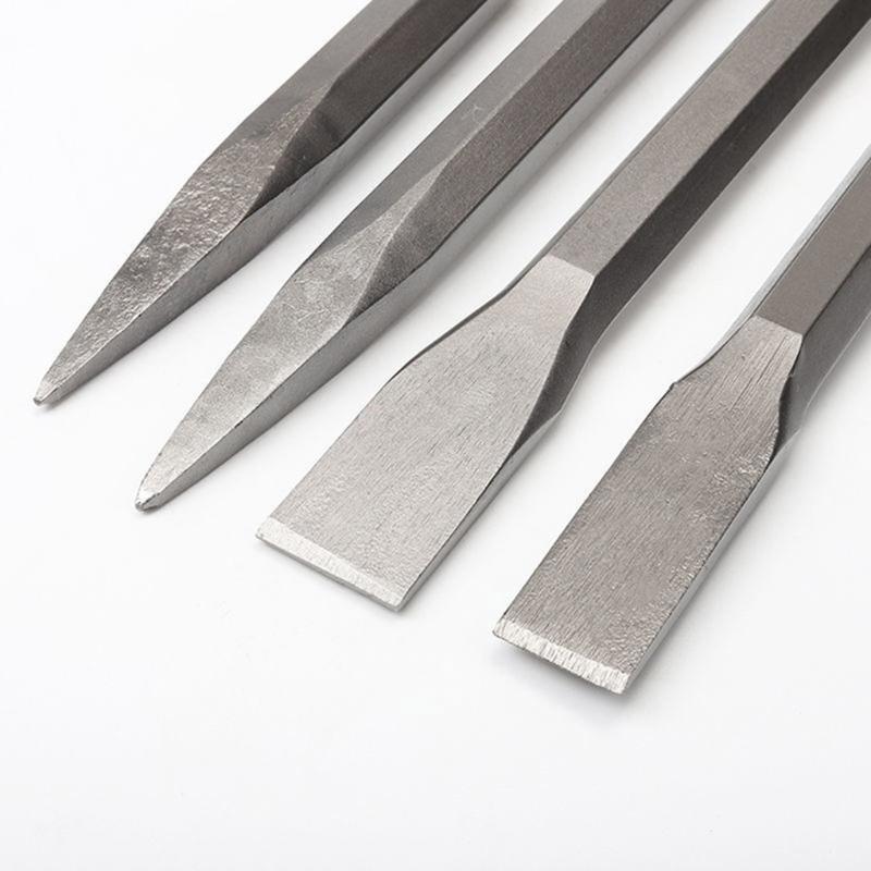 600 мм Зубило Плоское зубило и Остроконечное зубило Профессиональное зубило для Электродрелей для Разрушения Стен и Зданий