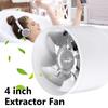 4inch Silent Bathroom Kitchen Inline Wall Mounted Ventilation Extractor Fan