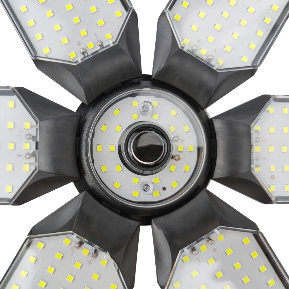 6 лопастей, деформируемый светодиодный светильник для гаража, регулируемый потолочный светильник для магазина, профессиональные складные вентиляторные лампы