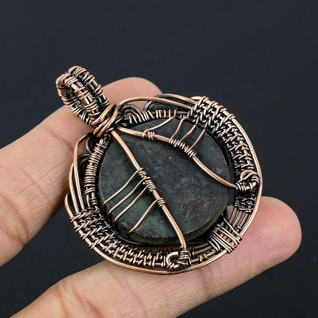 Tree Of Life Abalone Shell 999 Copper Wire Wrapped Pendant, Handmade Gemstone Pendant Jewelry, Gifts For Wife Brand New Pendant