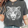 Tiger Vintage Shirt Tiger Graphic Tee, Gift Tiger Lover Wild Cat Shirt Retro Snow Tiger, Dark Tiger Shirt Tiger Gift Wild Animals Shirt