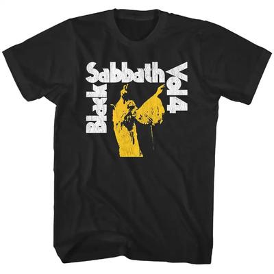 Лето 2025 Новая футболка Sabbath Volume 4 черная с принтом, кобрендинг, для мужчин и женщин, футболки с коротким рукавом, уличная одежда