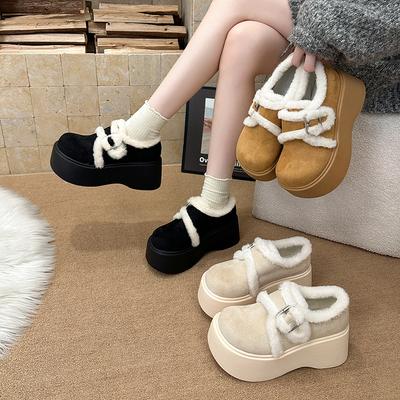 Женские модные зимние легкие теплые непромокаемые ботинки на толстой подошве, нескользящие повседневные кроссовки, хлопковые ботинки, обувь с мехом