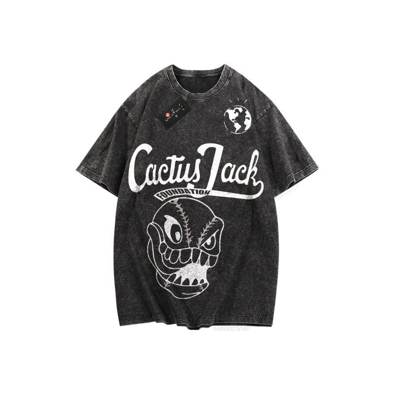 Свободная футболка для мужчин и женщин HipHop Стиранные футболки cactus jack С коротким рукавом Подарочные топы look mom i can fly K39
