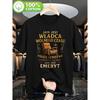 Men'S Polish-Themed Retirement T-Shirt - Humorous Polish Sayings - Design For Retirement Age (6065) - Black With Golden Polish Writing - Casual