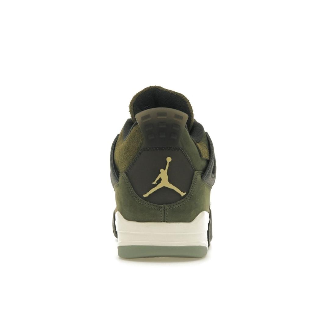 Air Jordan 4 Retro SE Craft Olive Men Sneakers Green Medium-Olive Pale-Vanilla FB9927-200