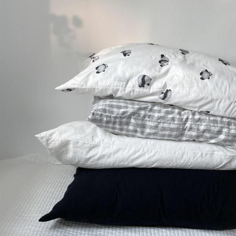 Пара наволочек из чистого хлопка с одинарной наволочкой для головы размером 48X74 см. (Без ядра подушки)