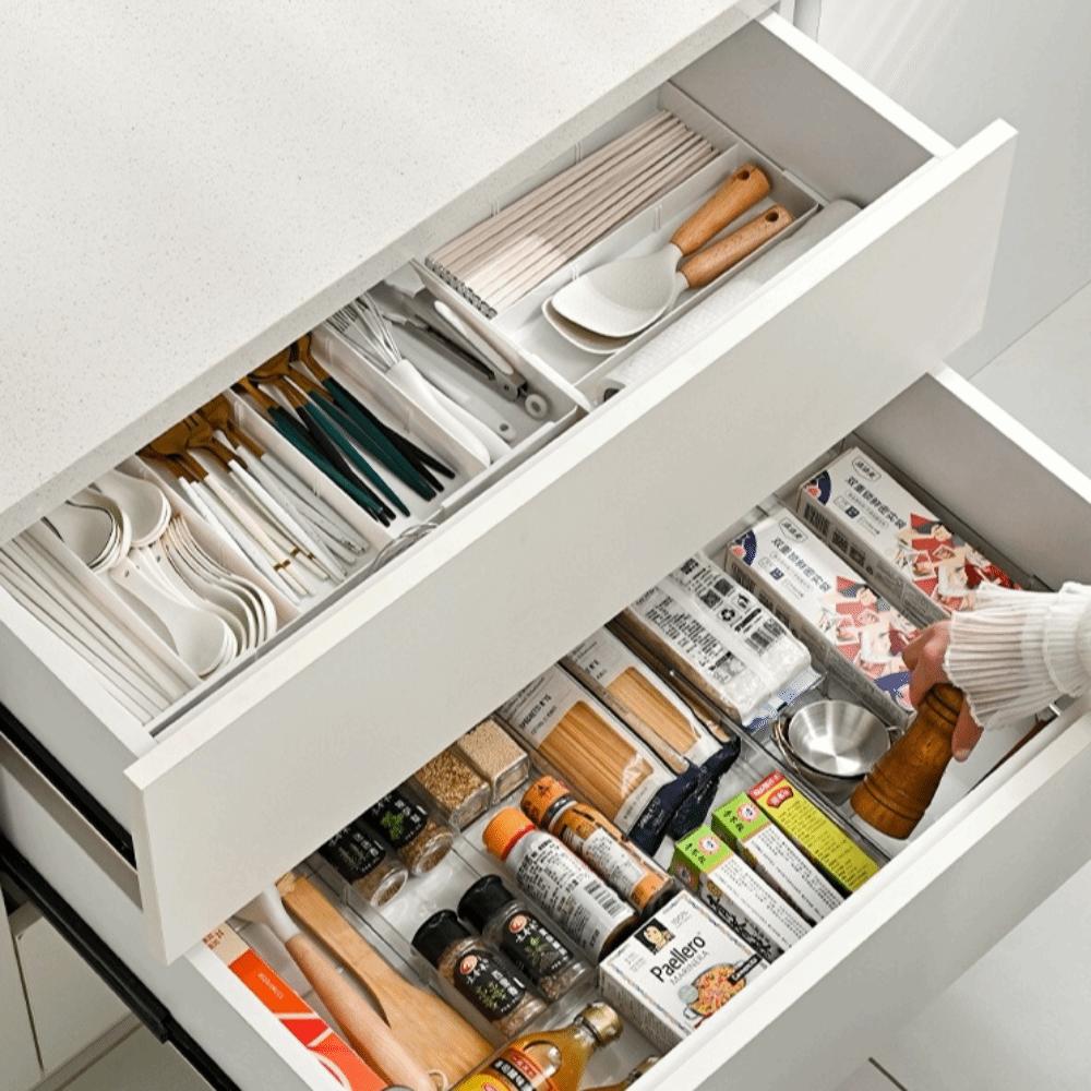 Makeup Storage Drawer Organizer Plastic Kitchen Storage Box New Drawer Divider Tray Home Use