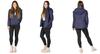 USB heated jacket for women and men, winter quilted, warm, plus size xl, navy blue, size M