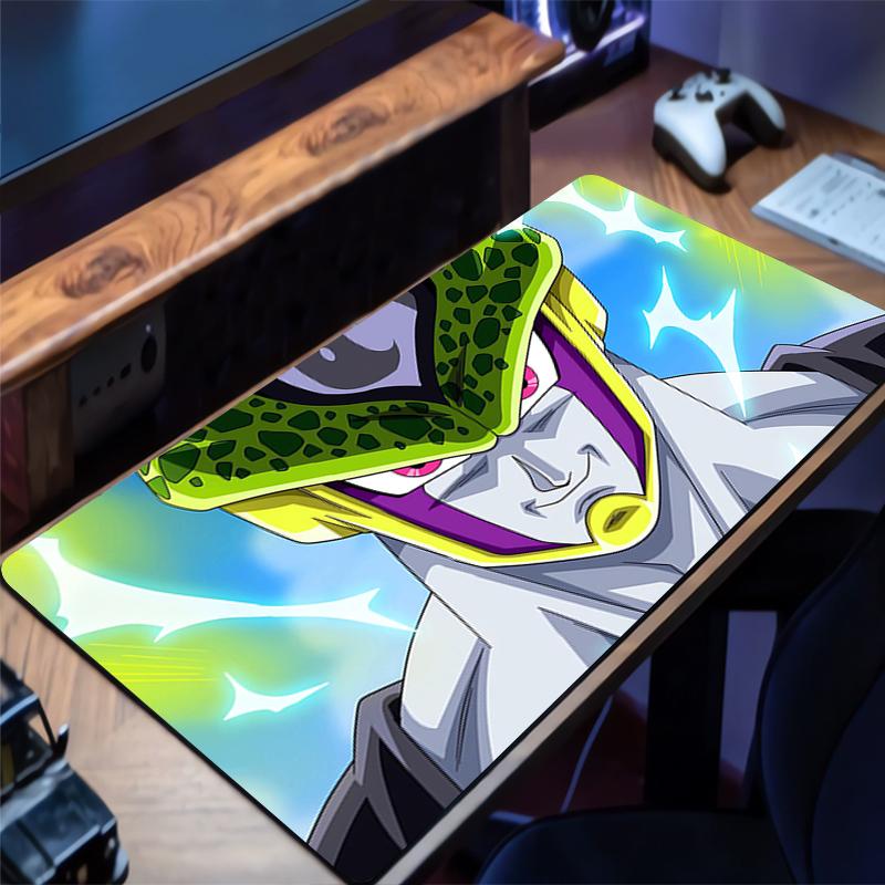 Dragon Ball Cell Mouse Pad Rubber Mousepad Extended Pad Office Anime Desk Mat PC Accessories Gaming Mats NonSlip Keyboard Mat