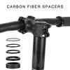 7/9 шт. Прокладки рулевой колонки велосипеда из углеродного волокна Проставки рулевой колонки выноса для шоссейного велосипеда 28,6 мм Прокладка выноса передней вилки велосипеда Прочная