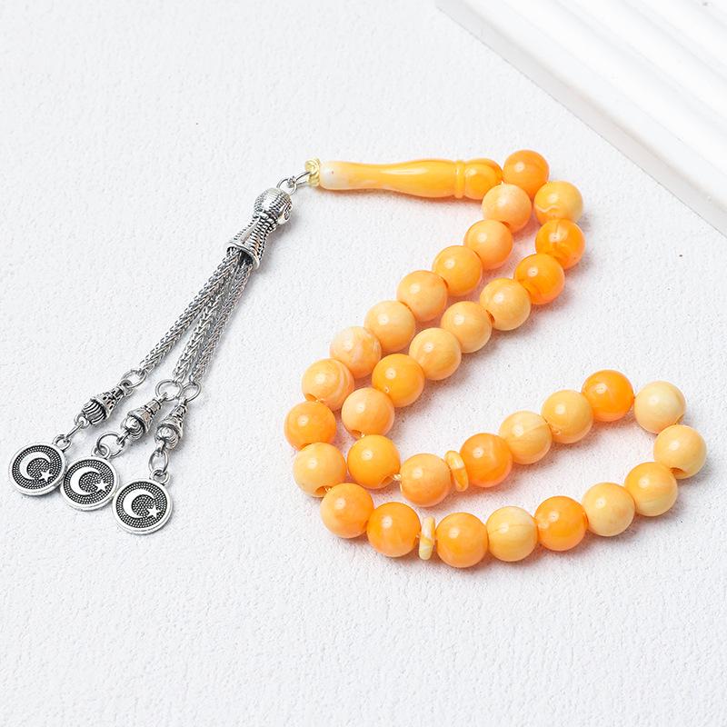 Унисекс 33-бусины 10 мм Тасбих: Мусульманские четки с Ближнего Востока