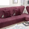 Winter Minimalist Modern Flannel Sofa Cushion Fabric Short Plush Sofa Covers Non-Slip
