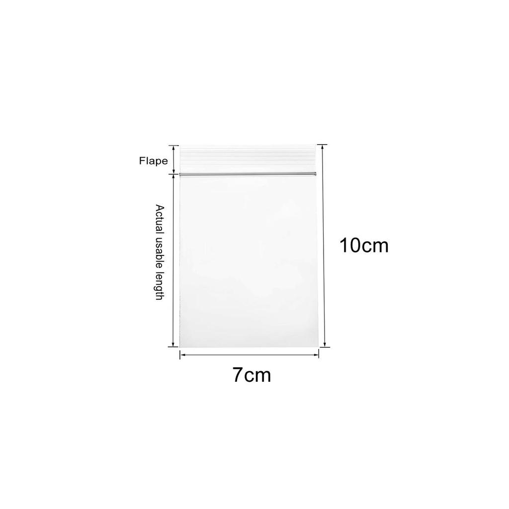 100Pcs Self Seal Clear Cellophane Bags Resealable Plastic Poly Bags Zip Poly Bags for Photos Cards Jewelry Documents Bakery Cookies Candies