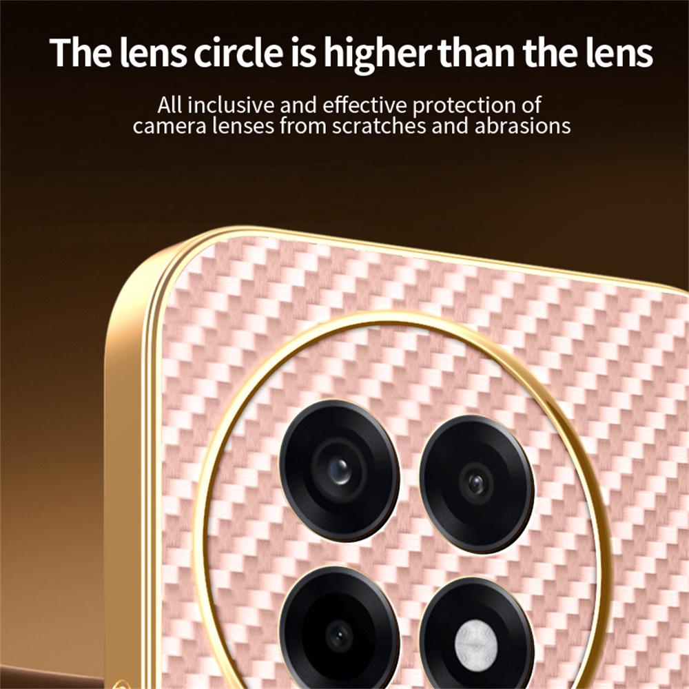 For OnePlus Ace 5 5G/5 Pro 5G/13R 5G Phone Case Carbon Fiber Textured Electroplated TPU Back Cover