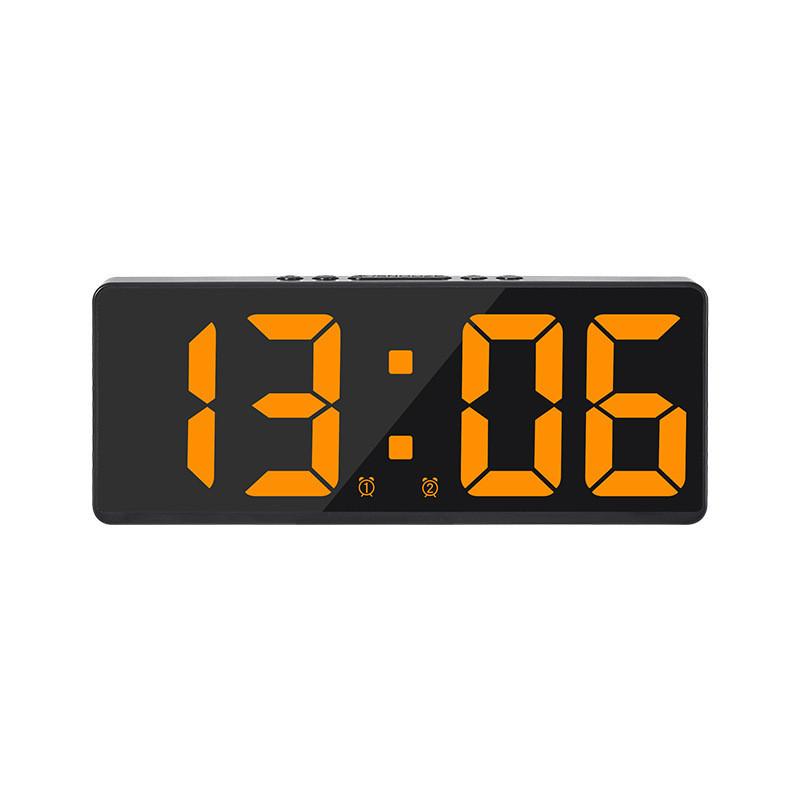 Electronic Led Digital Alarm Clock With Calendar And Temperature For Modern Bedroom