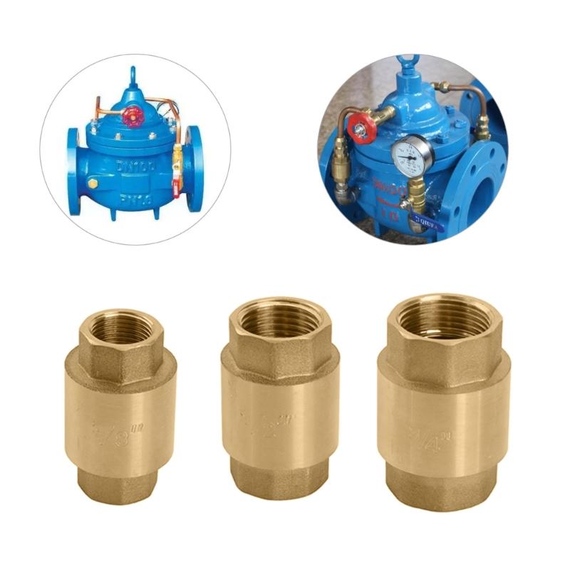 Удобное решение для водопроводных труб 3/8"/1/2"/3/4" Резьбовые обратные клапаны Клапаны контроля обратного потока воды Простая установка
