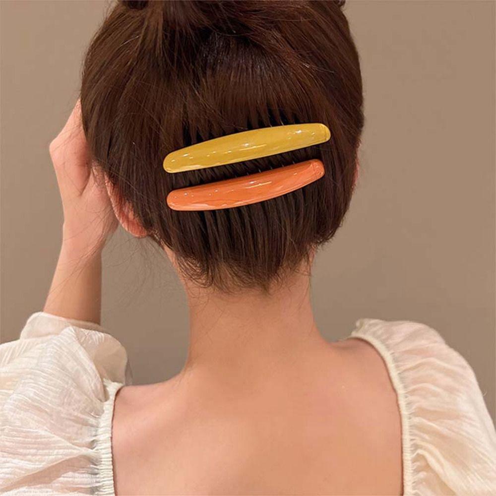 Candy Color Hair Clip Hair Comb Hairpin Side Clip Broken Hair Clip Creative Hair Comb Clip Student