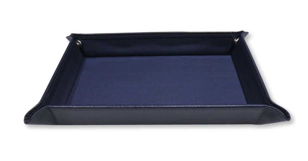 Зернистая коровья кожа лоток для ручек синего цвета с металлическим указателем и металлическим колпачком-кольцом раздвижной ретро набор ручек японского производства TRAL-701S-8838B