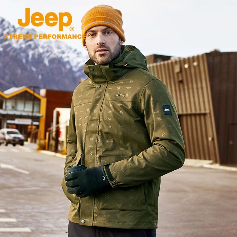 Jeep Мужская уличная ветрозащитная водонепроницаемая куртка