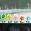 5Pcs Car Interior Shaking Head Beautiful Daisy Flowers Ornament Decoration Shake Head Decor Double-sided Tape