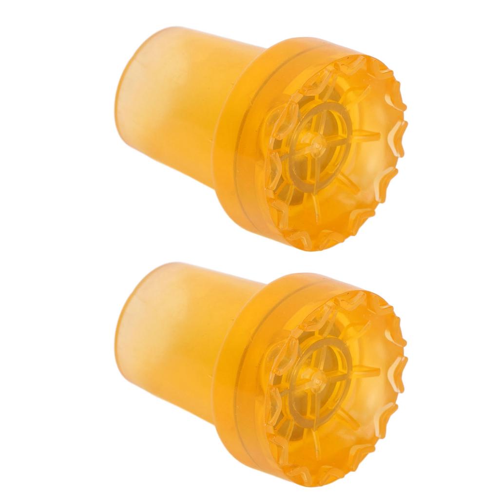 2pcs Crutch Feet Pads Wear Resistant Protective Round Foot Design 360 Degree Rotatable Thickened