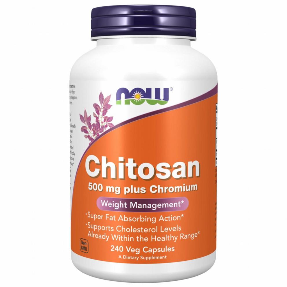 Now Foods Chitosan 500mg Veg Capsules, 240 Count