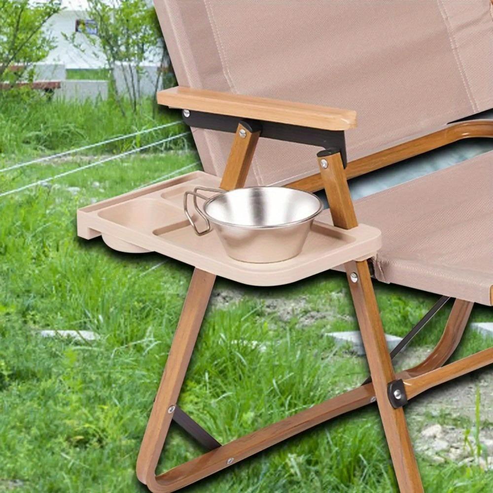 1 шт. Складной стул Уличный Боковой лоток для хранения Кресло для отдыха Спинка-лоток Стулья для кемпинга Подстаканник Складной Универсальный Подстаканник