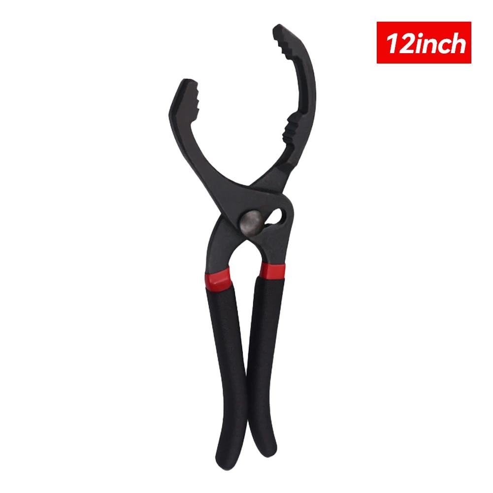 Heavy-Duty 10"/12" Car Oil Filter Wrench Removal for Engine Filters Conduit Fittings Auto Vehicle Maintainance Repair Hand Tool