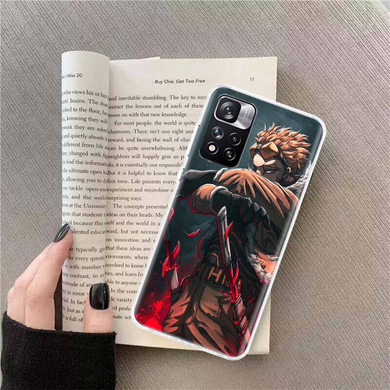 Чехол для телефона Аниме MHA Hawks BNHA Для Redmi Note 13 12 Pro Plus 14 15 Pro 5G 11 11T 11E 11S 10 Pro 10S 9 9S Прозрачный ТПУ Чехол для телефона C
