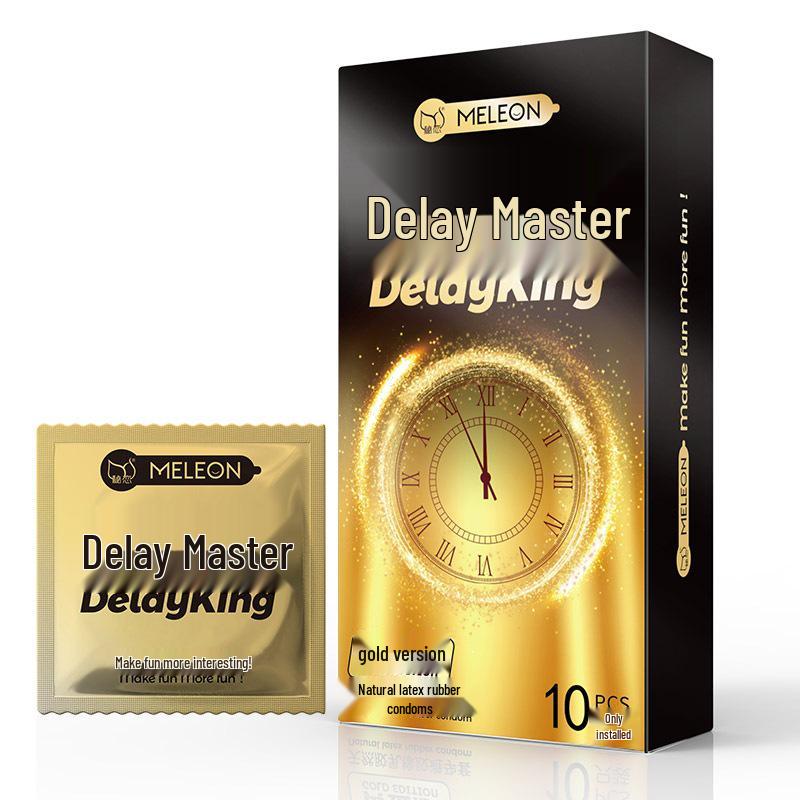 Презервативы Secret Love King Delay: Долговечный, Ребристый, Текстура кошачьего языка, Крупные частицы, Продукты для взрослых.
