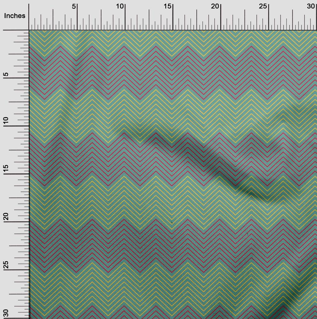 oneOone Cotton Flex Black Fabric Chevron Geometric Sewing Craft Projects Fabric Prints By Yard 40 Inch