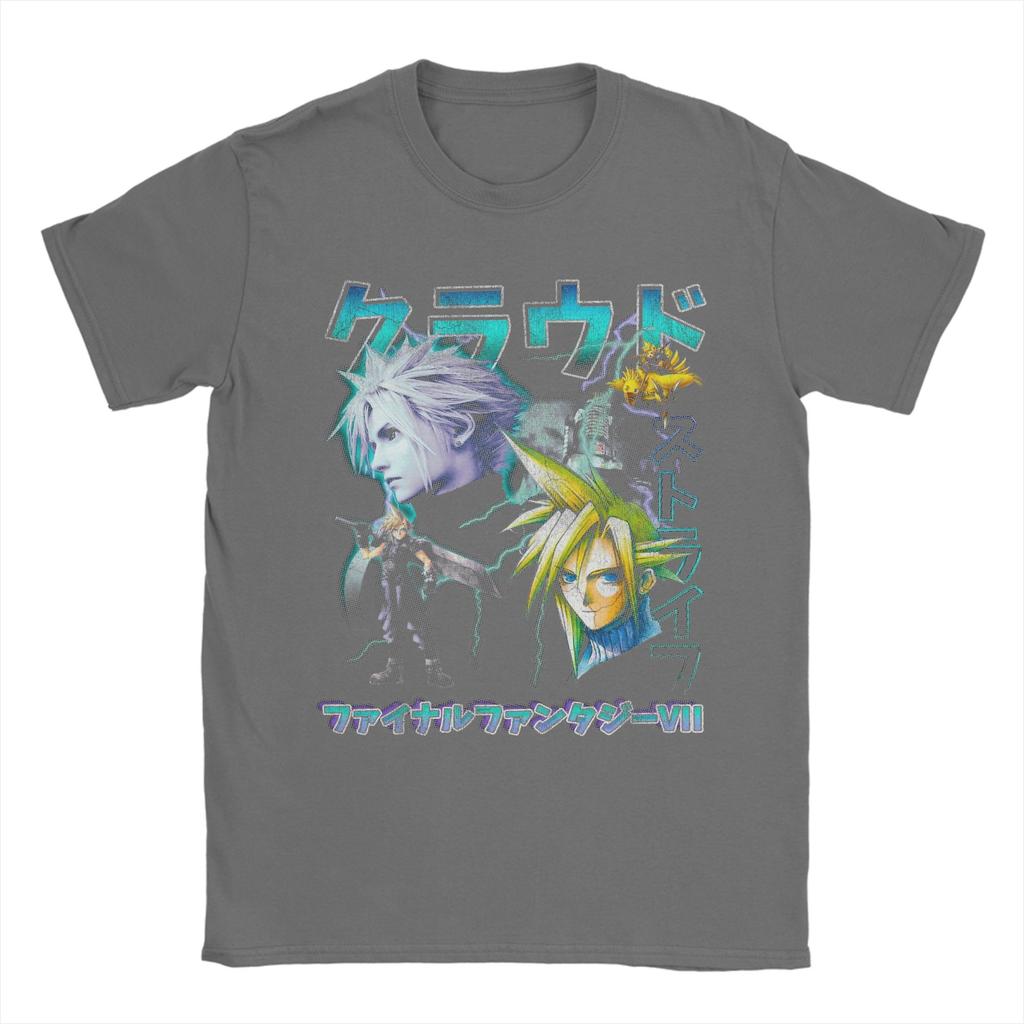 Unisex TShirt Aerith Gainsborough FF Magazine Final Fantasy Cotton Tee Shirt Short Sleeve T Shirt Round Collar Tops Printed