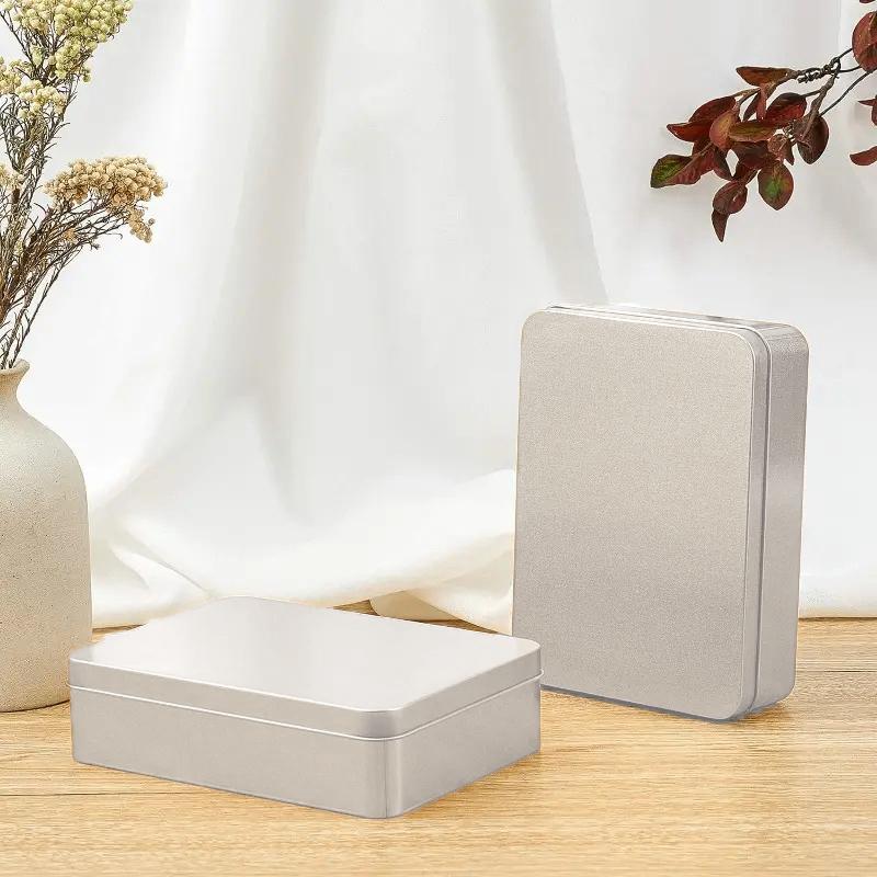 Упаковка из пяти квадратных подарочных коробок, металлическая маленькая коробка, жестяная коробка, упаковка, жестяная коробка, жестяная банка, коробка для хранения, разноцветная