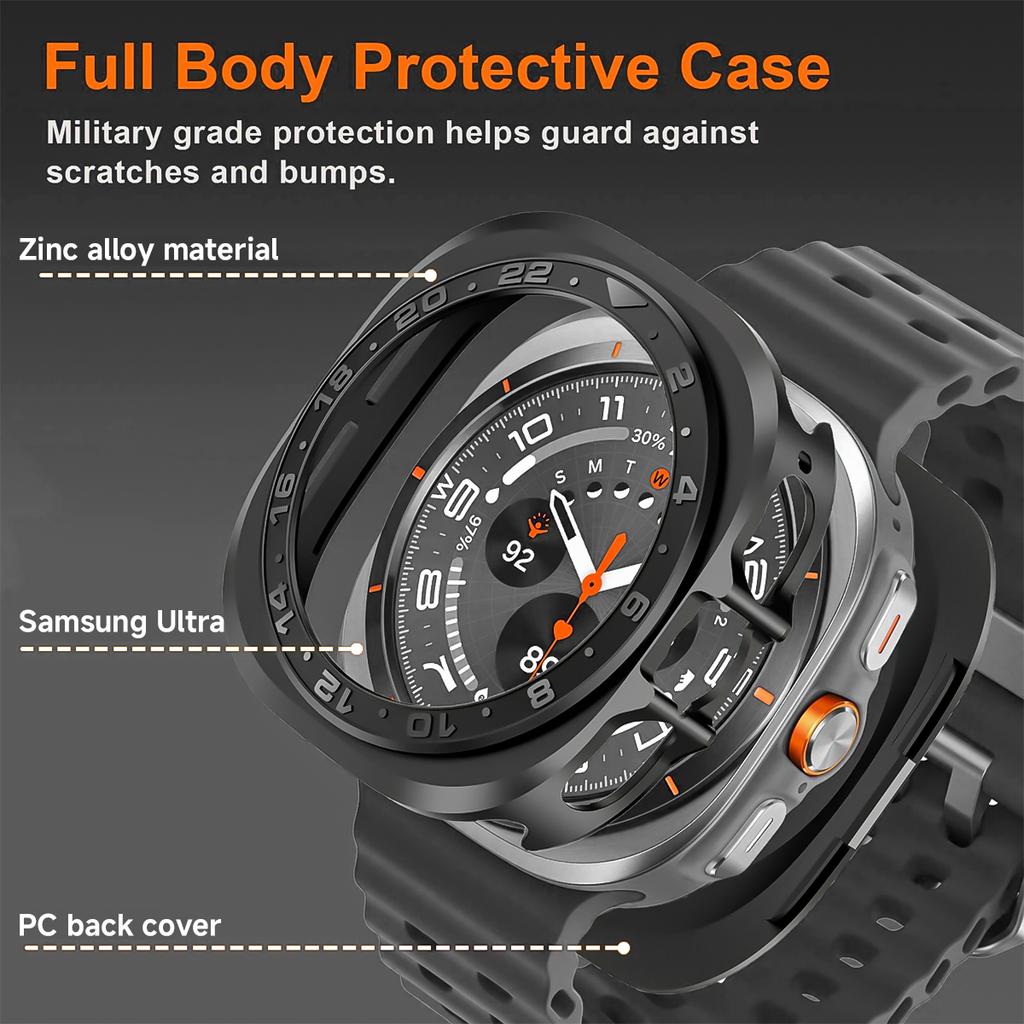 Для Samsung Galaxy Watch Ultra 2025 47мм Чехол Металлический Чехол Аксессуары Жесткая Рамка Металлический Чехол для Samsung Galaxy Watch 7 Ultra 47мм