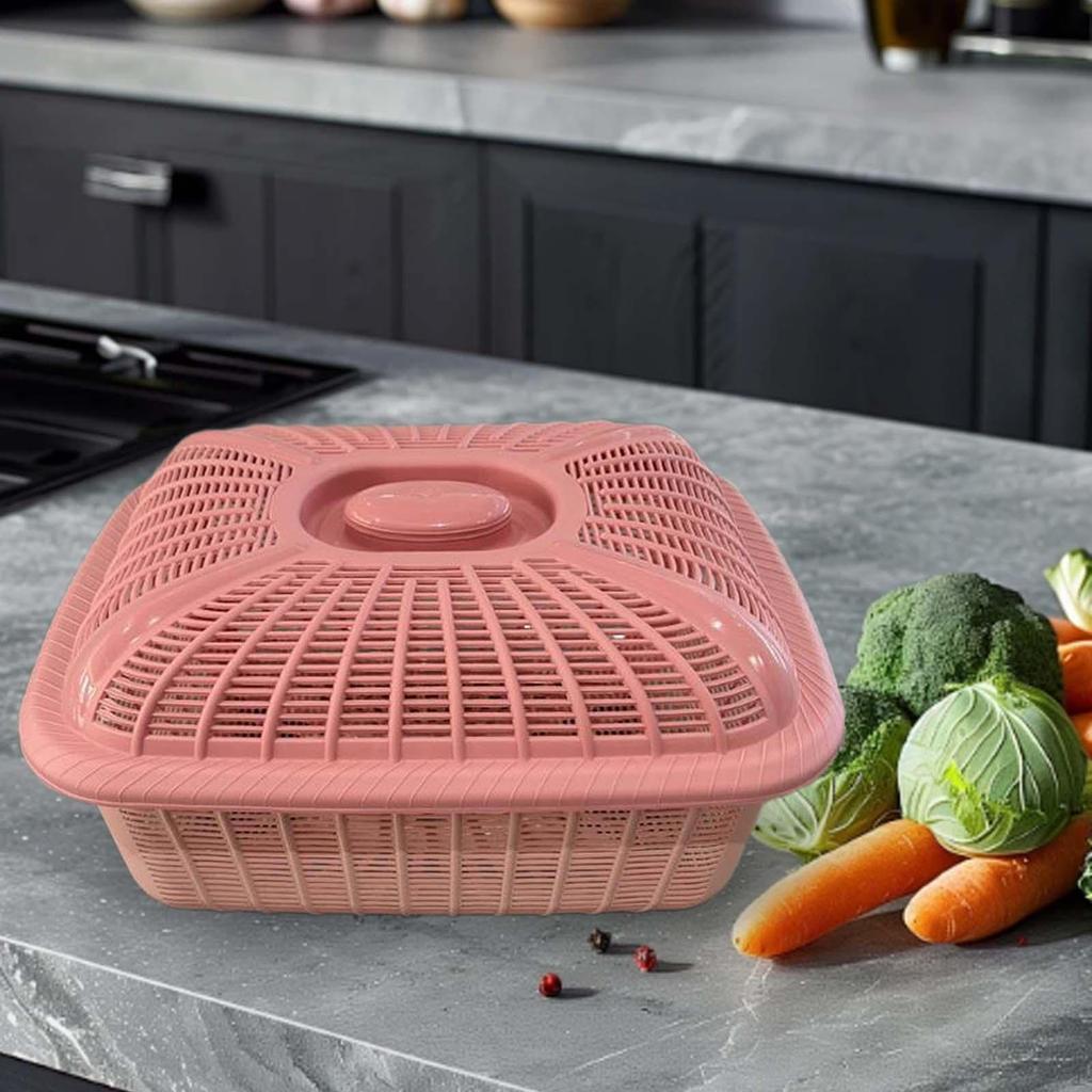 Крытая корзина с фруктами для организации и хранения на кухне