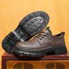 Men's Hand-stitched Leather Shoes Outdoor Casual Shoes
