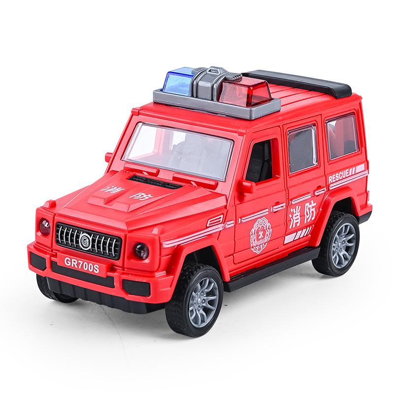 Детская инерционная полицейская машина игрушка для мальчика симуляция внедорожника ударопрочная модель пожарной машины подарок