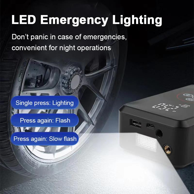 New Intelligent Electric Fast Charging Portable Air Pump Suitable for Motorcycles, Bicycles, Boats, Cars, Digital Screen Display Car Air Compressor