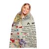 Comfortable Wrap Blanket Perfect Letter Blanket A Gift For Family Friends Lovers